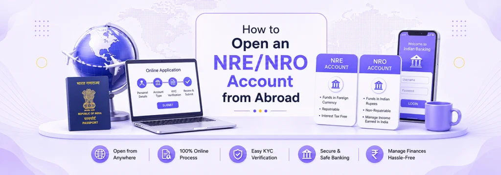 How to Open an NRE NRO Account from Abroad